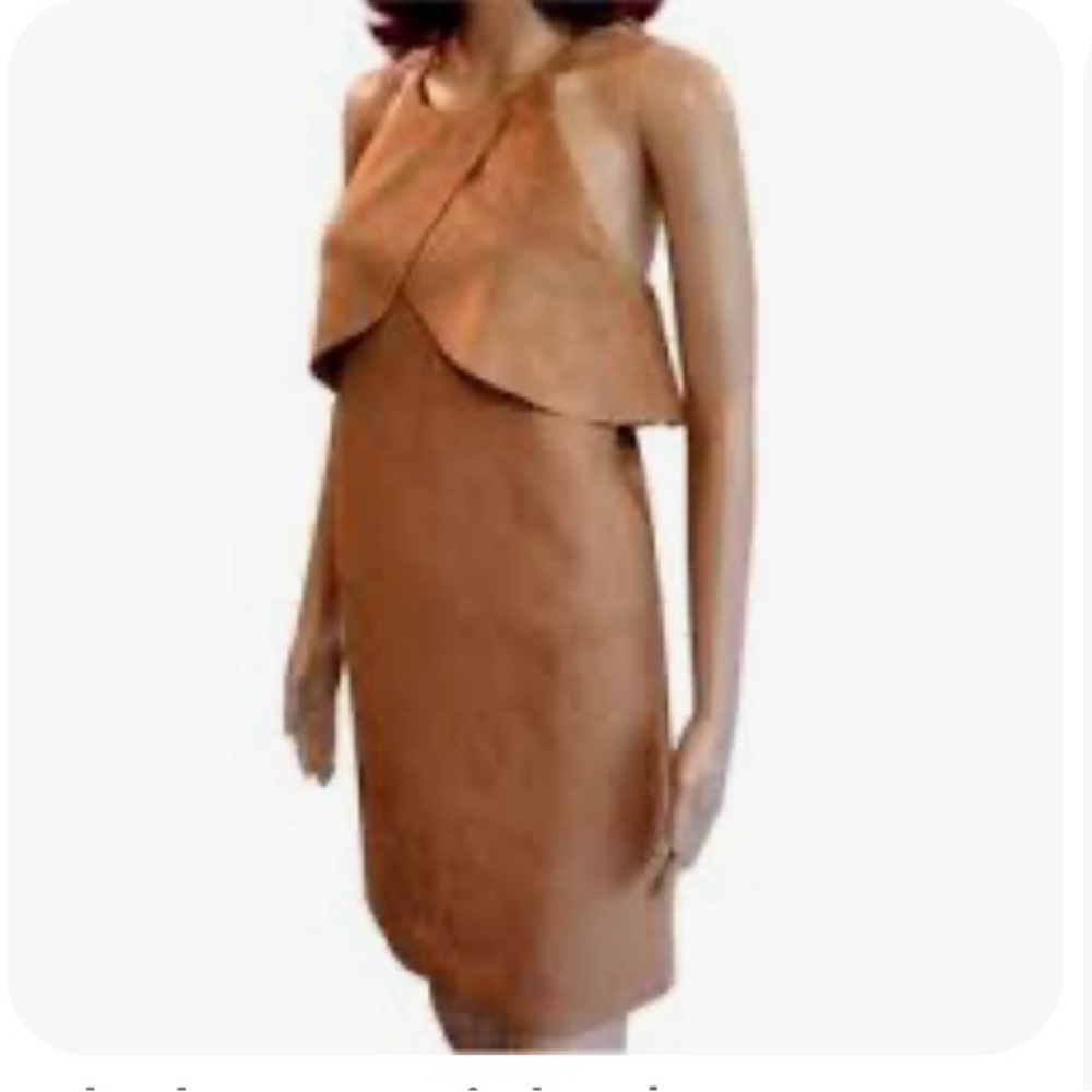 Chelsea & Violet Tan‎ Backless Dress